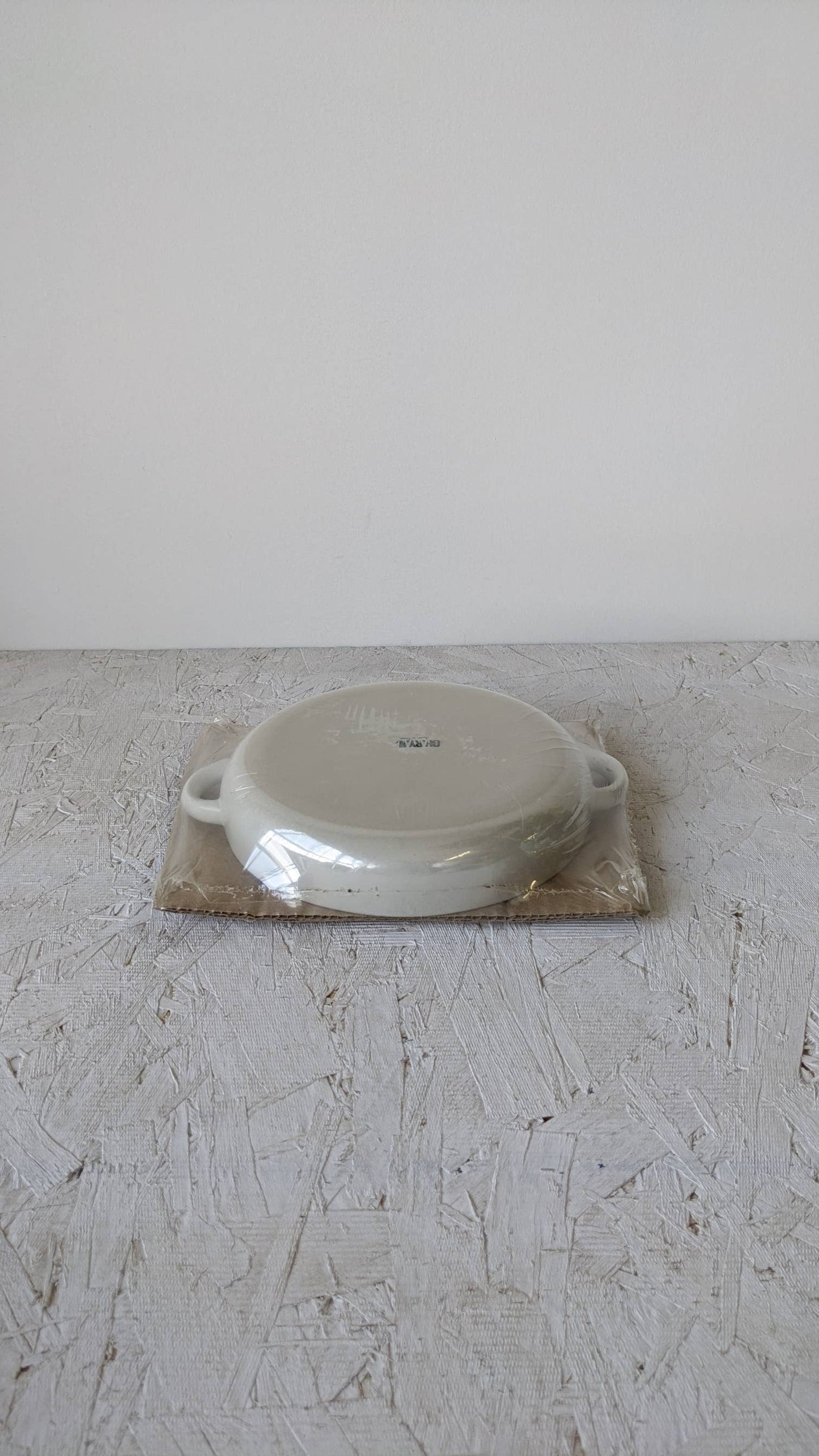 Handmade Stoneware Dinner Plate with Handles