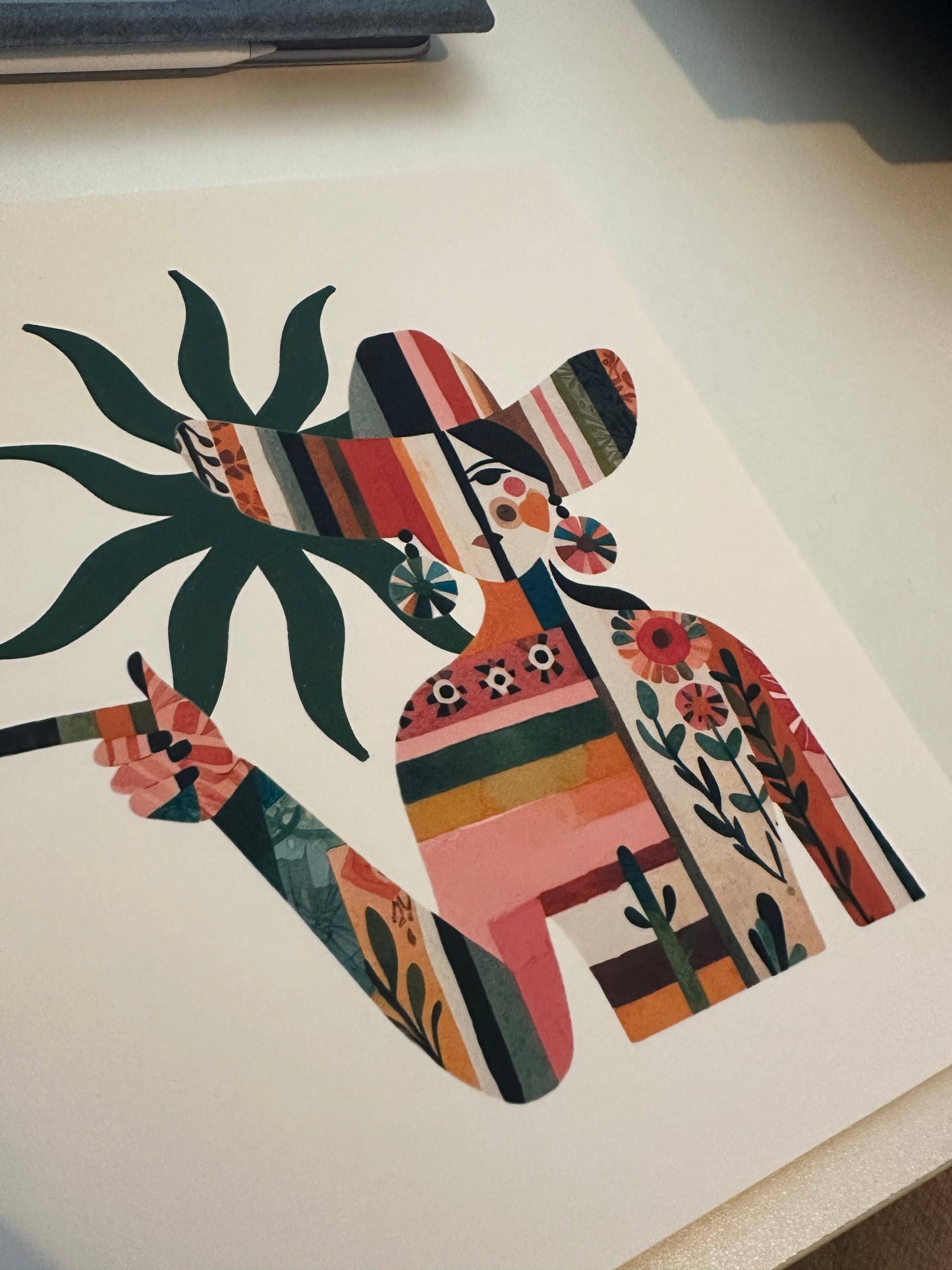 Mosaic Cowgirl Print