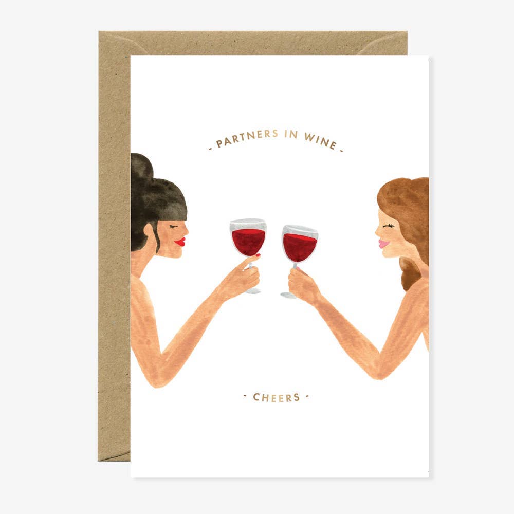 Partner in Wine Greeting Card