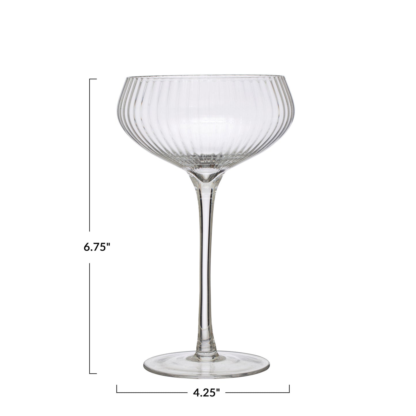 Stemmed Champagne Coupe Glass