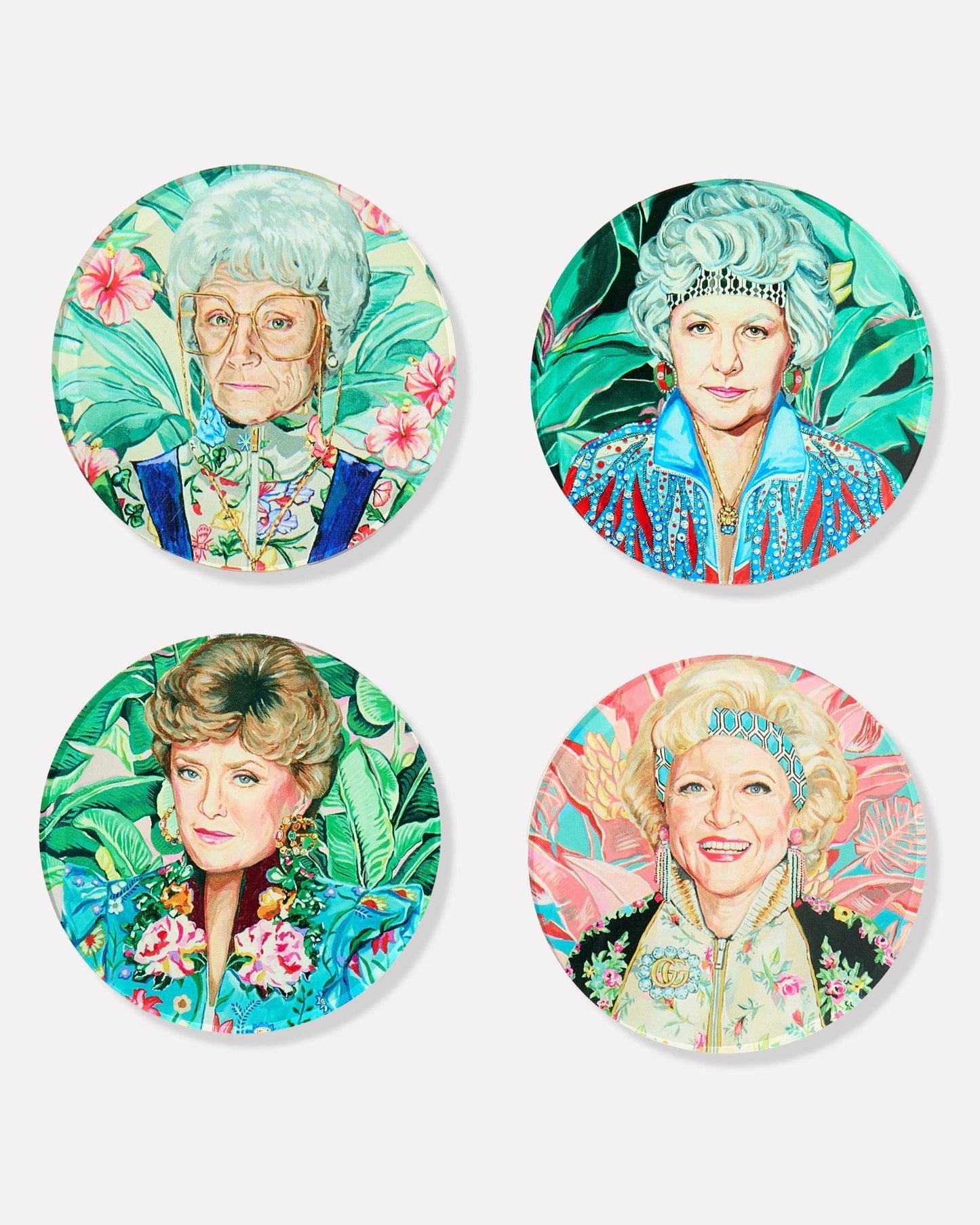 Golden Gals Coasters- Boxed Set of Four
