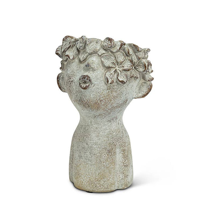 Cement Kissing Face Planter: Small