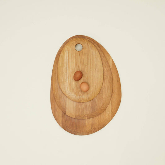 PEBBLE CUTTING BOARD - OAK: SMALL
