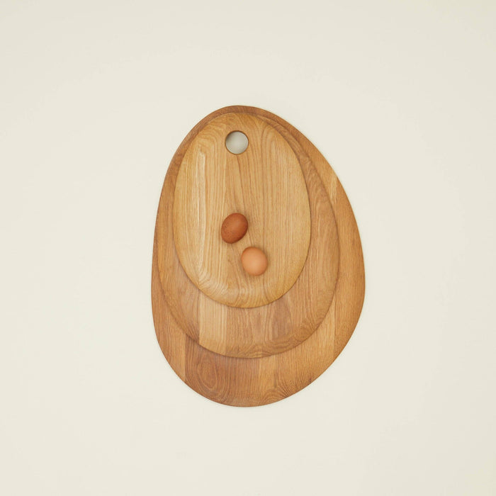 PEBBLE CUTTING BOARD - OAK: SMALL