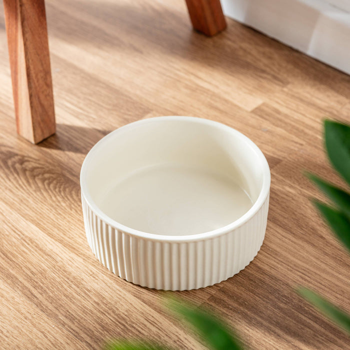 Ribbed Pet Bowl Collection
