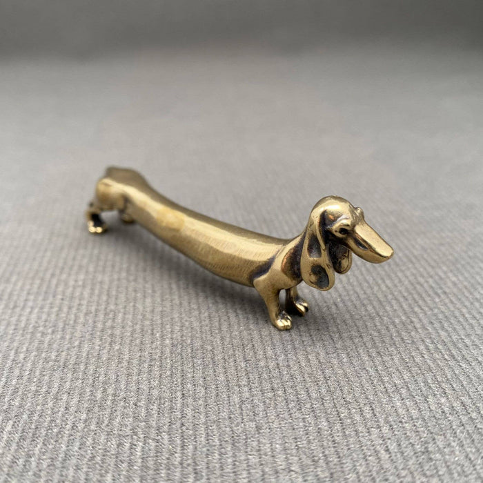 Brass Dachshund Dog