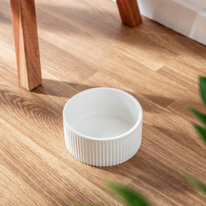 Ribbed Pet Bowl Collection