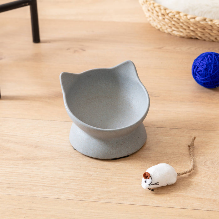 Archie Bamboo Tilt Cat Bowl