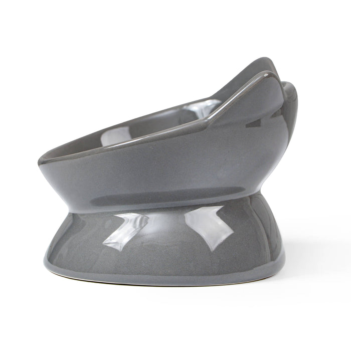 Oscar Tilt Cat Dish: Black