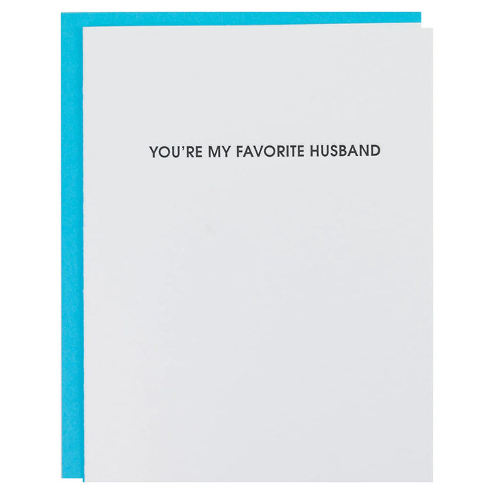You're My Favorite Husband - Letterpress Card