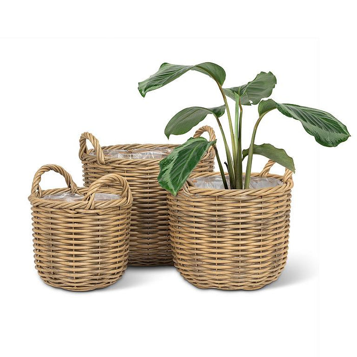 Tall Basket with Handles- Medium 11.5"