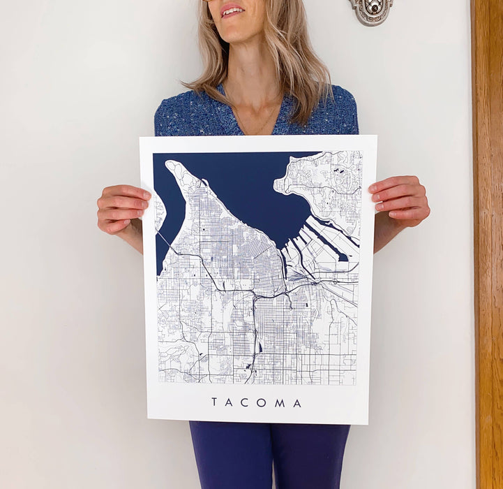 Oconomowoc "Blueprint" Map- 11x14