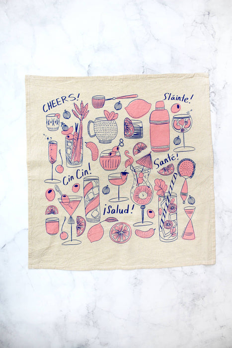 Cocktail Party Tea Towel