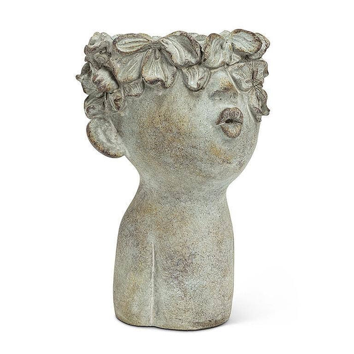 Cement Kissing Face Planter: Small