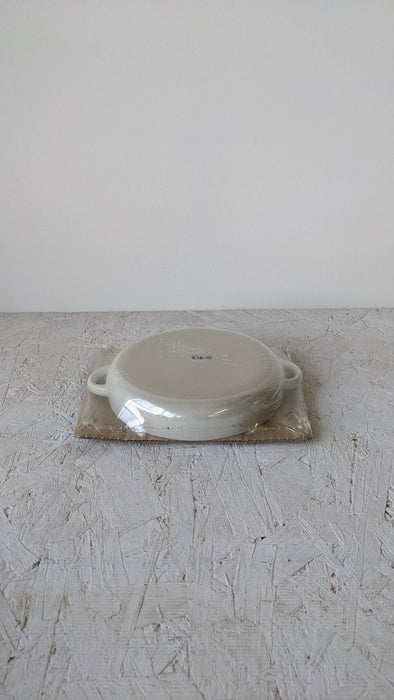 Handmade Stoneware Dinner Plate with Handles