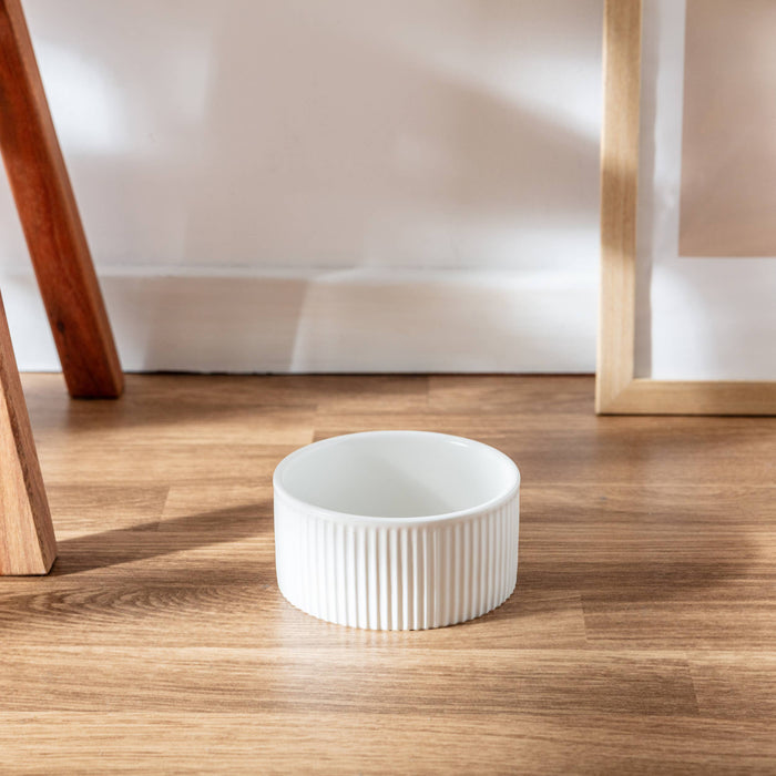 Ribbed Pet Bowl Collection