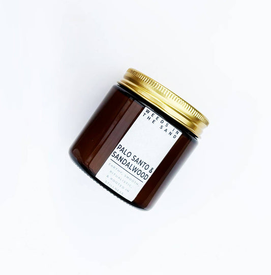 MINI PALO SANTO & SANDALWOOD CANDLE 3OZ