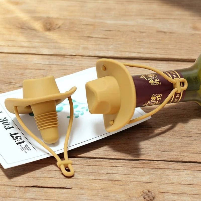 Cowboy Hat Wine Stopper: A Red