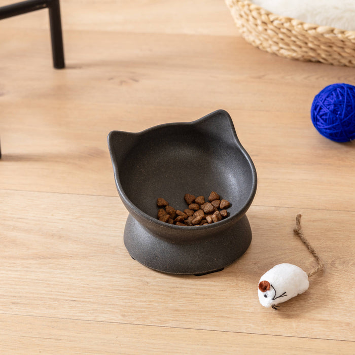 Archie Bamboo Tilt Cat Bowl