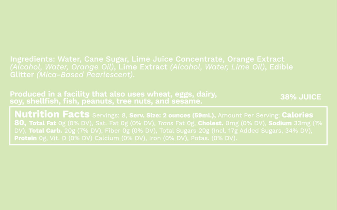 Glitter Margarita Mixer, 16 fl oz