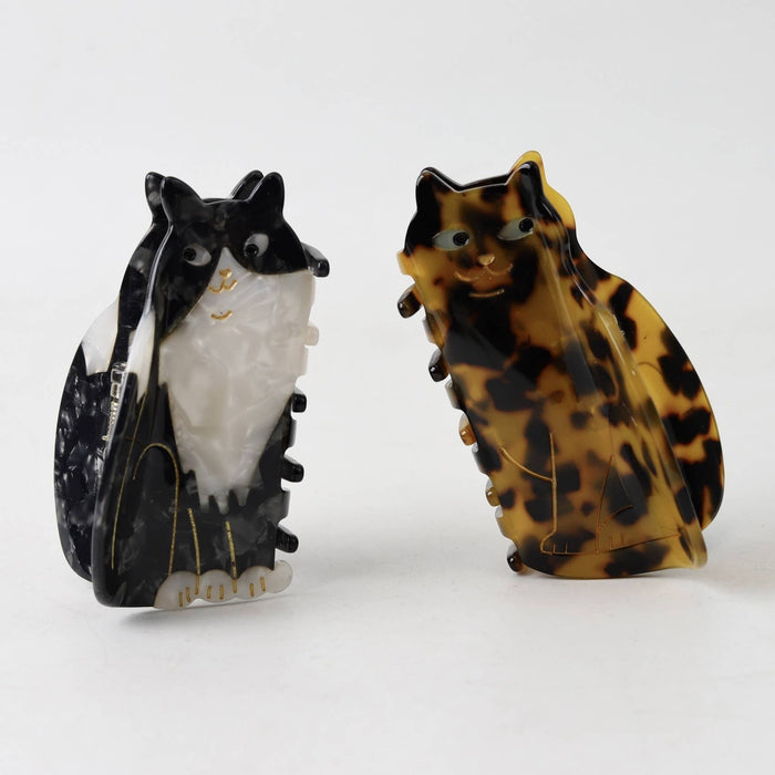 Cat Hair Claw Clip-Iridescent Dark Gray