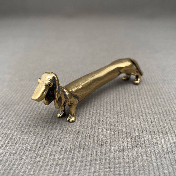 Brass Dachshund Dog