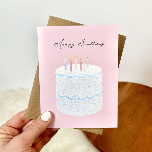 Happy Birthday Cake Birthday Card