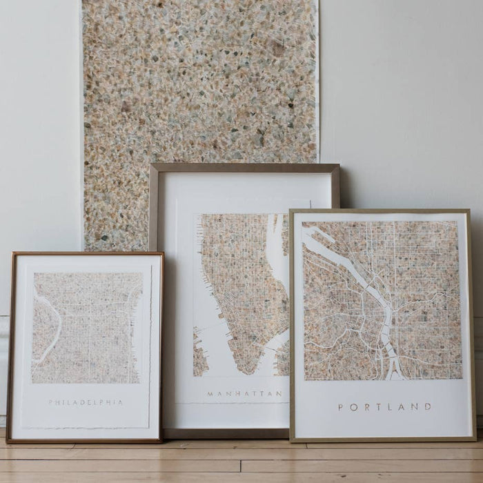 Oconomowoc Waves Map- 11x14