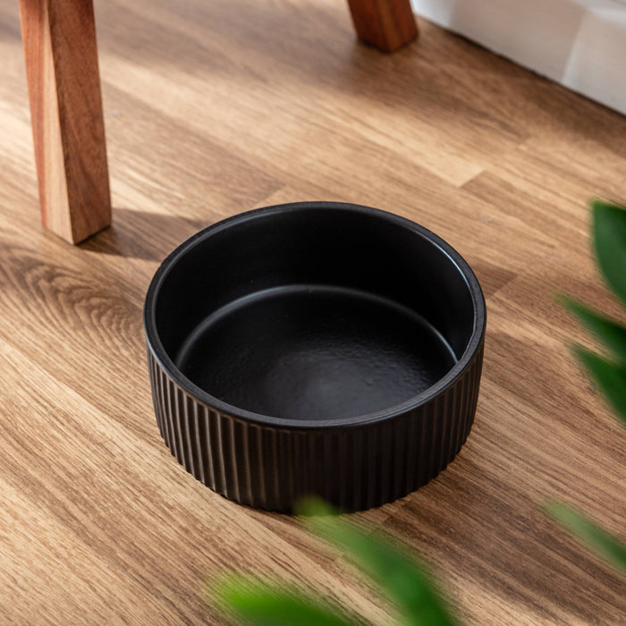 Ribbed Pet Bowl Collection