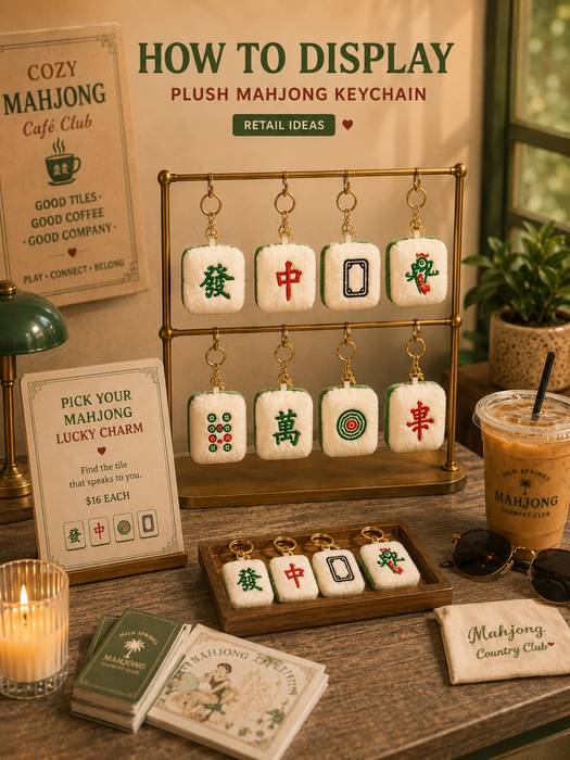 Mahjong Plush Keychain