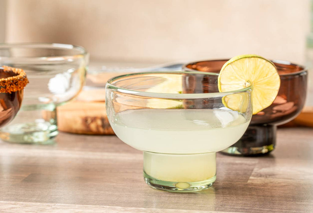 Handblown Margarita / Mezcal Tasting Glasses - Clear