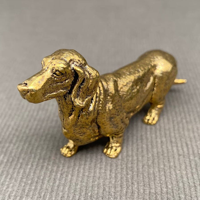 Brass Dachshund Dog