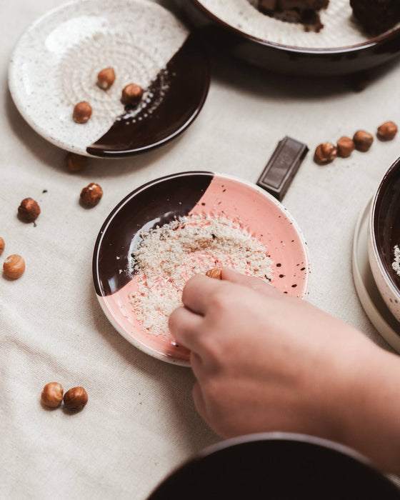 Pink Chocolate Garlic Grater Plate- Small