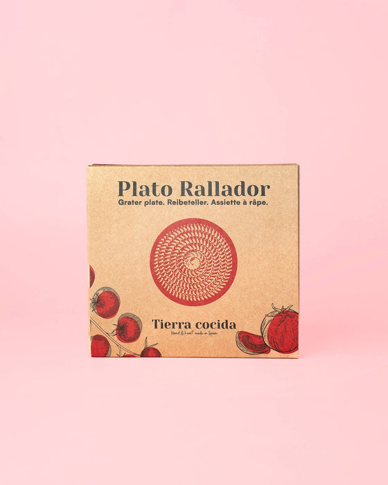 Pottery Garlic Grater Plate  - OLIMPIA