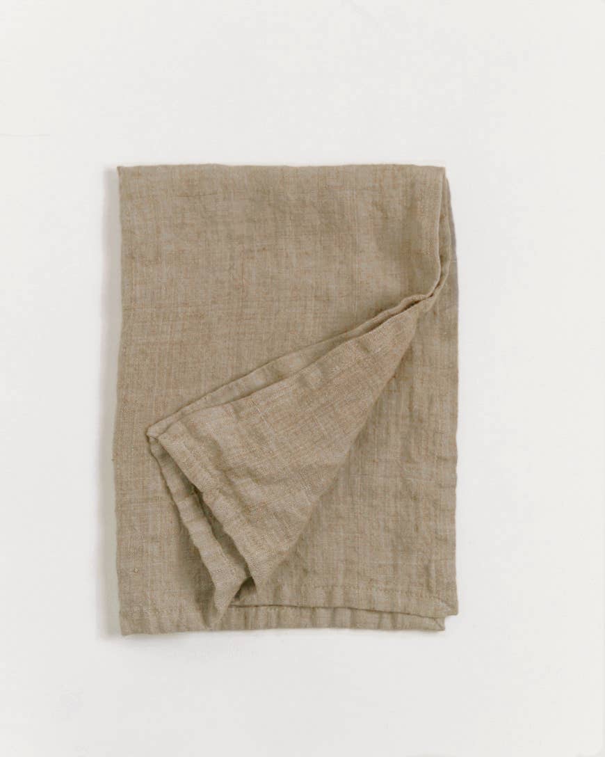 Stone Washed Linen Tea Towel | 18" x 26"