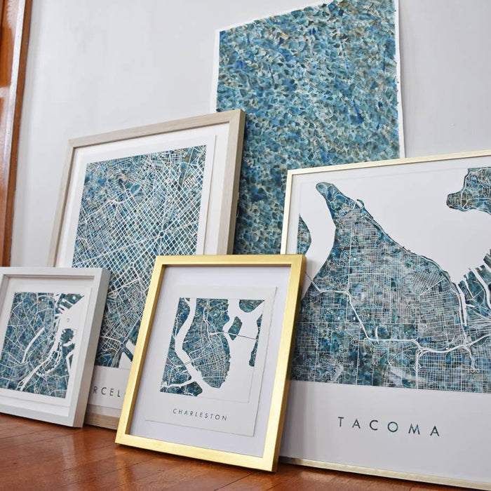 Oconomowoc Waves Map- 16x20