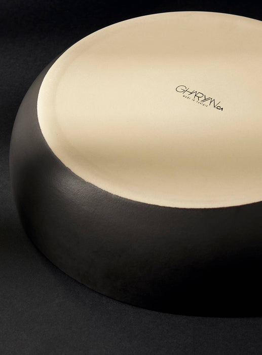 Stoneware Shallow Serving Bowl