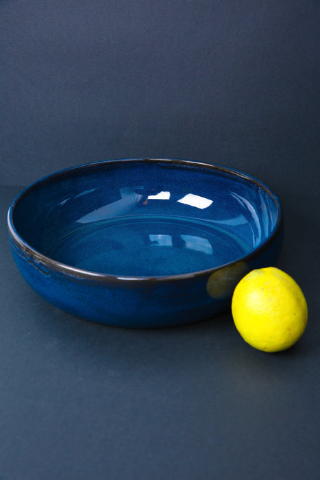 Stoneware Shallow Serving Bowl