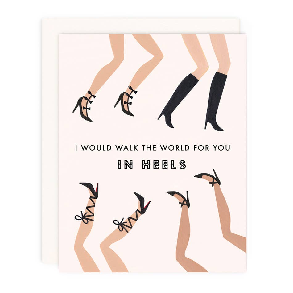 Walk The World Greeting Card by Girl w/ Knife