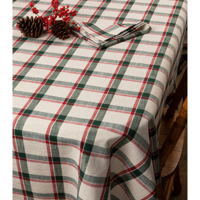 Noel Plaid Christmas Tablecloth 60x90