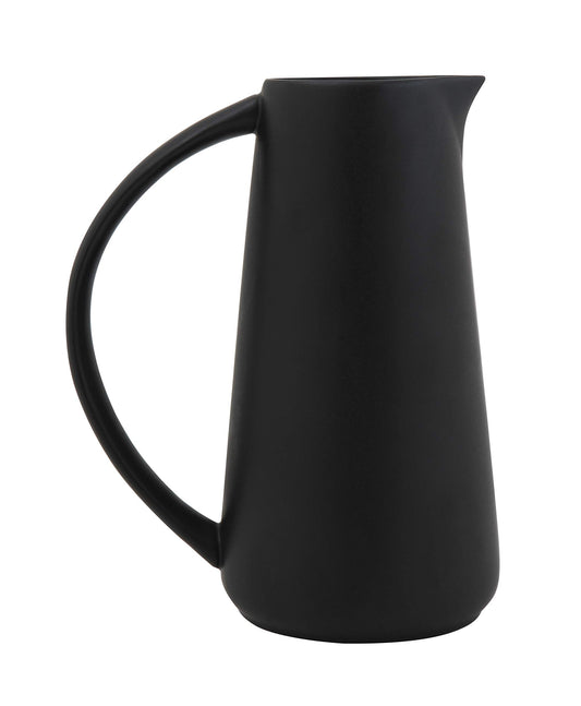 Black Stoneware Pitcher