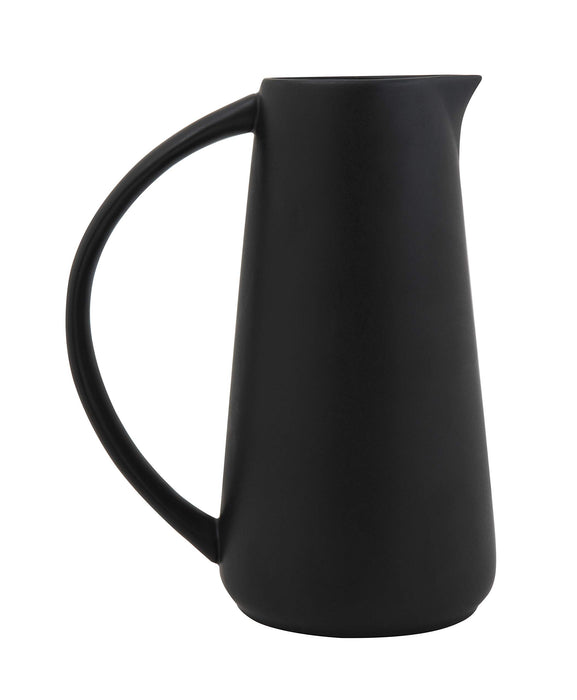 Black Stoneware Pitcher