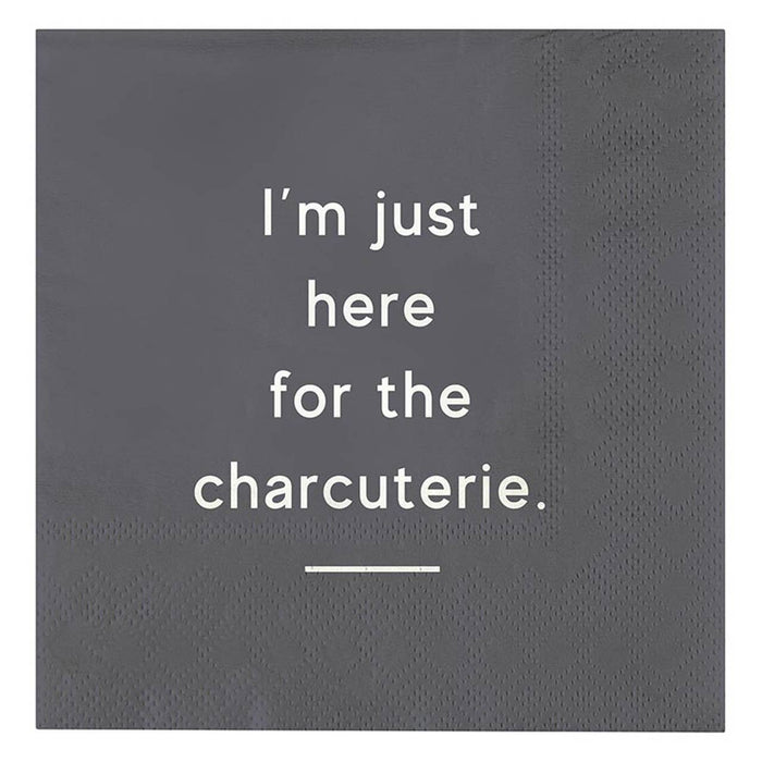 Just Here For The Charcuterie Paper Cocktail Napkins