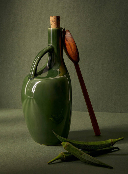 Handmade Stoneware Olive Oil Dispenser