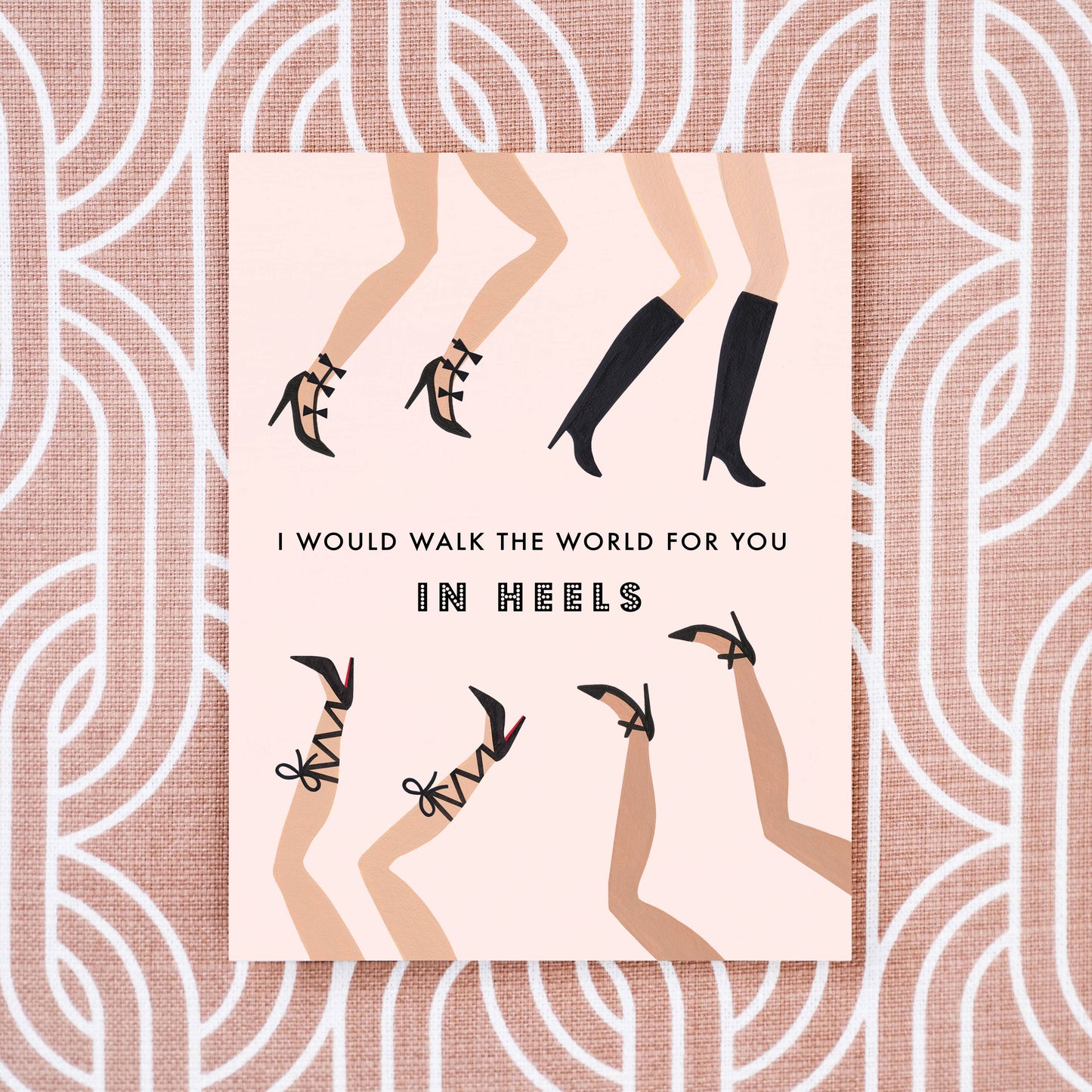 Walk The World Greeting Card by Girl w/ Knife