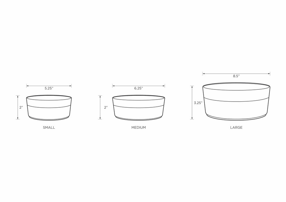 Classic Water White Pet Bowl
