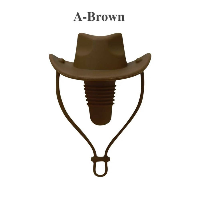 Cowboy Hat Wine Stopper: A Red