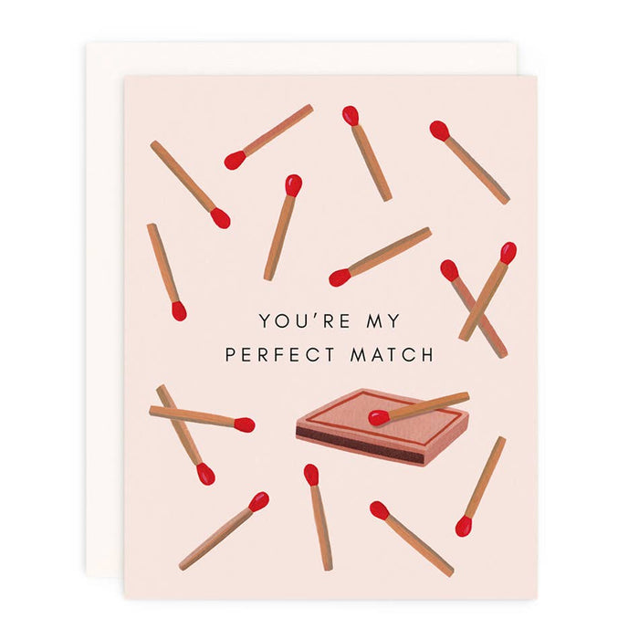 Perfect Match Greeting Card by Girl w/ Knife