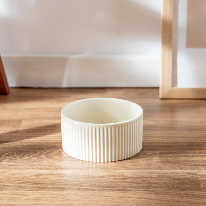 Ribbed Pet Bowl Collection