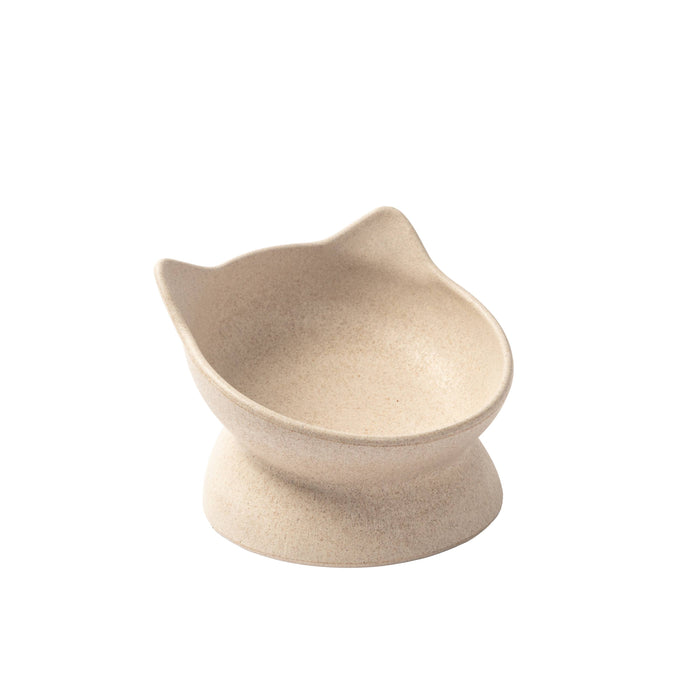 Archie Bamboo Tilt Cat Bowl